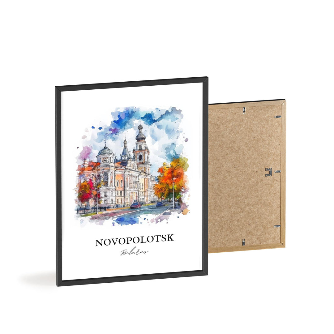 Novopolotsk Wall Art, Belarus Print, Belarus Watercolor Art, Novopolotsk Gift, Travel Print, Travel Poster, Housewarming Gift