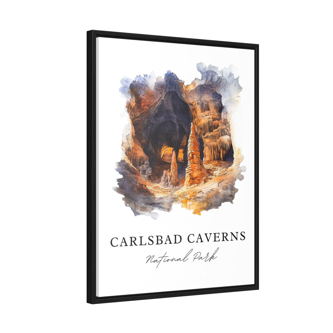 Carlsbad Caverns Art, Eddy County NM Print, Carlsbad NM Artwork, New Mexico Caverns Gift,