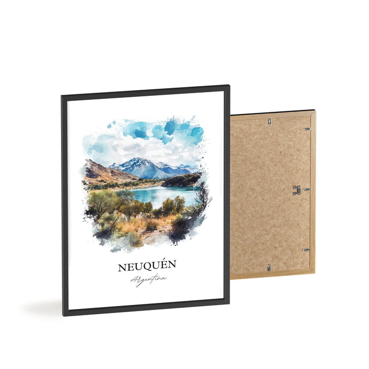 Neuquén Wall Art, Confluencia Dept Print, Argentina Watercolor Art, Neuquén Argentina Gift, Travel Print, Travel Poster, Housewarming Gift