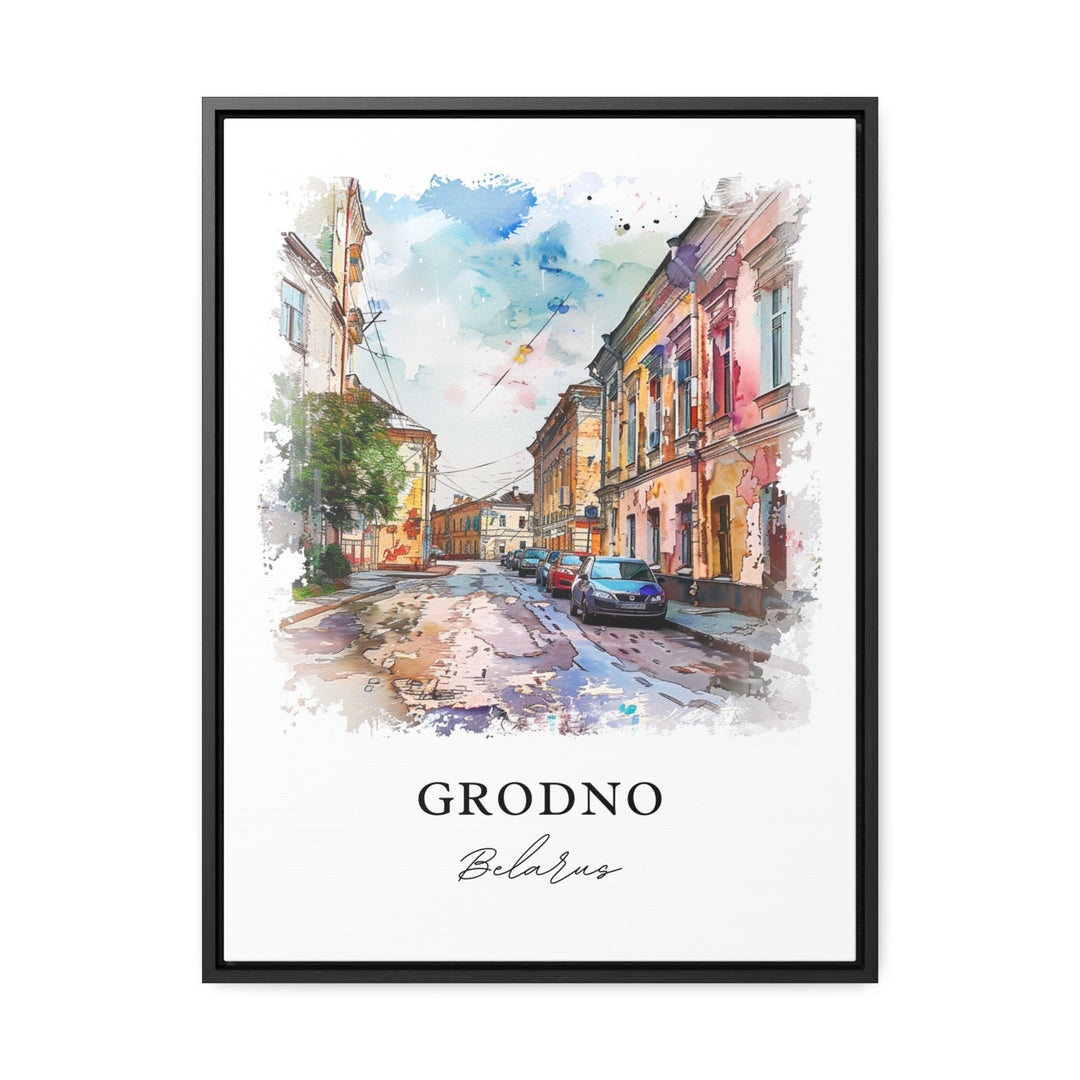 Grodno Belarus Wall Art, Grodno Print, Grodno Watercolor, Grodno Belarus Gift, Travel Poster, Housewarming Gift