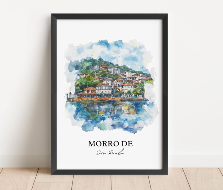 Morro de Sao Paulo Wall Art, Ilha de Tinharé Print, Brazil Artwork, Morro de Sao Paulo Gift, Travel Print, Travel Poster, Housewarming Gift