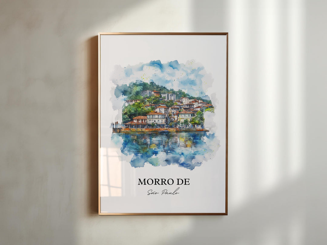 Morro de Sao Paulo Wall Art, Ilha de Tinharé Print, Brazil Artwork, Morro de Sao Paulo Gift, Travel Print, Travel Poster, Housewarming Gift