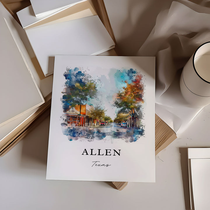 Allen Wall Art - Texas Print