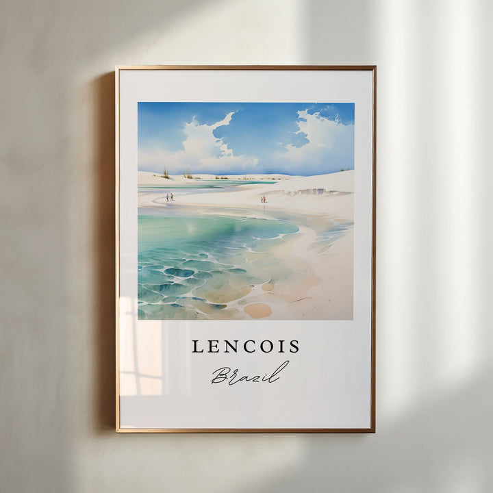 Lencois Brazil wall art - Brazil, Lencois poster print, Lencois Wedding gift, Lencois Birthday present, Custom Text, Perfect Gift