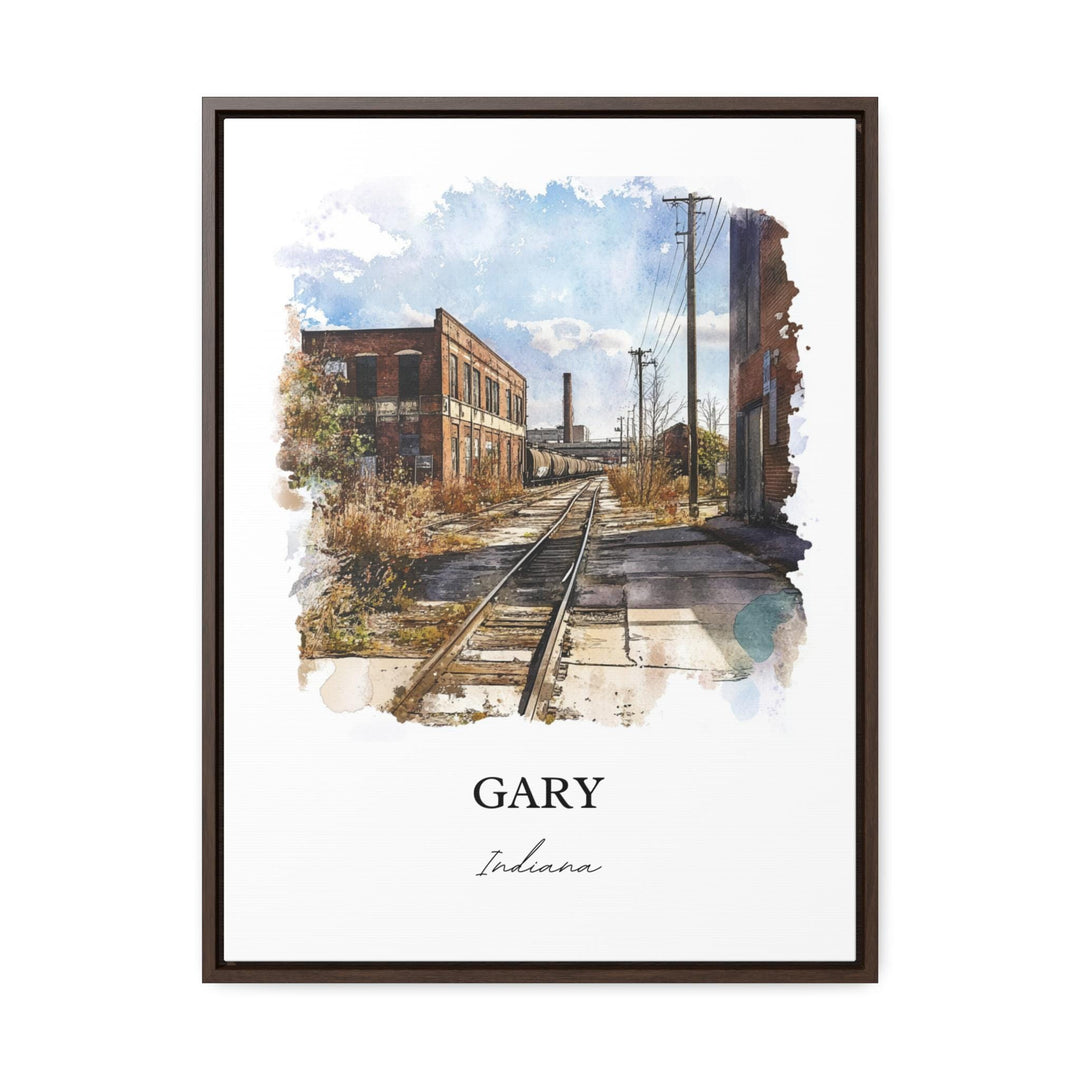 Gary Indiana Wall Art, Lake County IN Print, Indiana Watercolor Art, Gary Indiana Gift, Travel Print, Travel Poster, Housewarming Gift