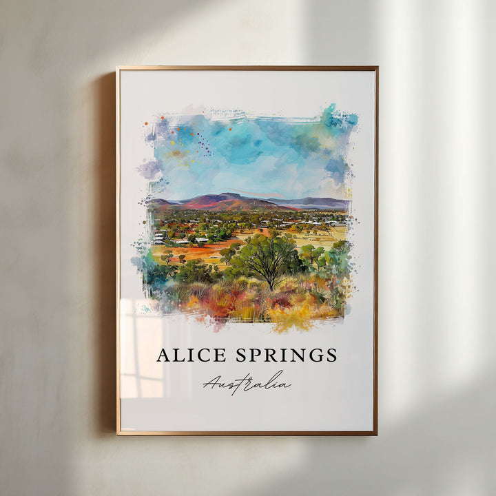 Alice Springs Wall Art - Australia Print