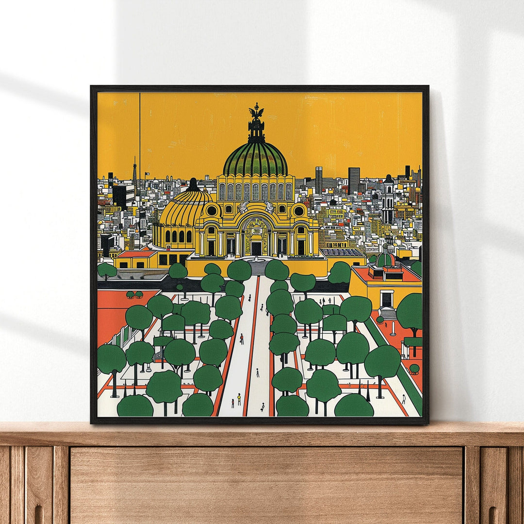 Unique Mexico City Art, Mexico City Print, Modern Mexico City Art, CDMX Gift, Travel Poster, Housewarming Gift