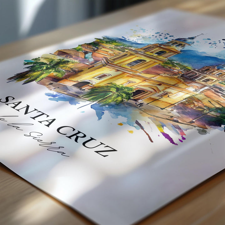 Santa Cruz de la Sierra Art, Bolivia Print, Bolivia Artwork, Santa Cruz de la Sierra Gift, Travel Print, Travel Poster, Housewarming Gift