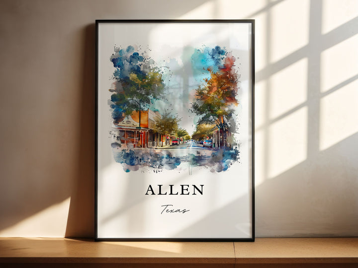 Allen Wall Art - Texas Print