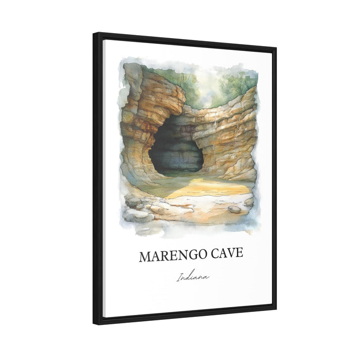 Marengo Cave Wall Art, Marengo Cave IN Print, Indiana Watercolor Art, Marengo Cave Gift, Travel Print, Travel Poster, Housewarming Gift