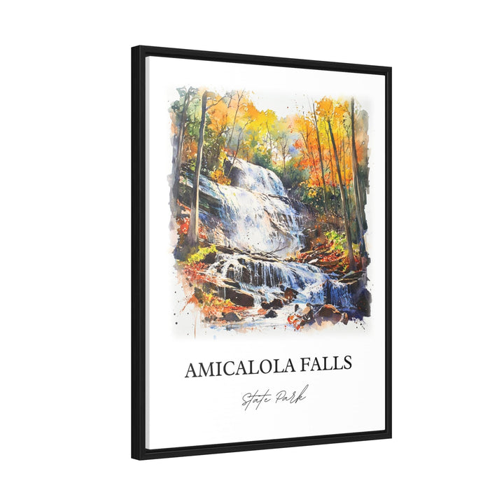 Amicalola Falls Wall Art, Dawson County Print, Georgia Watercolor Art, Amicalola Falls Gift, Travel Print, Travel Poster, Housewarming Gift