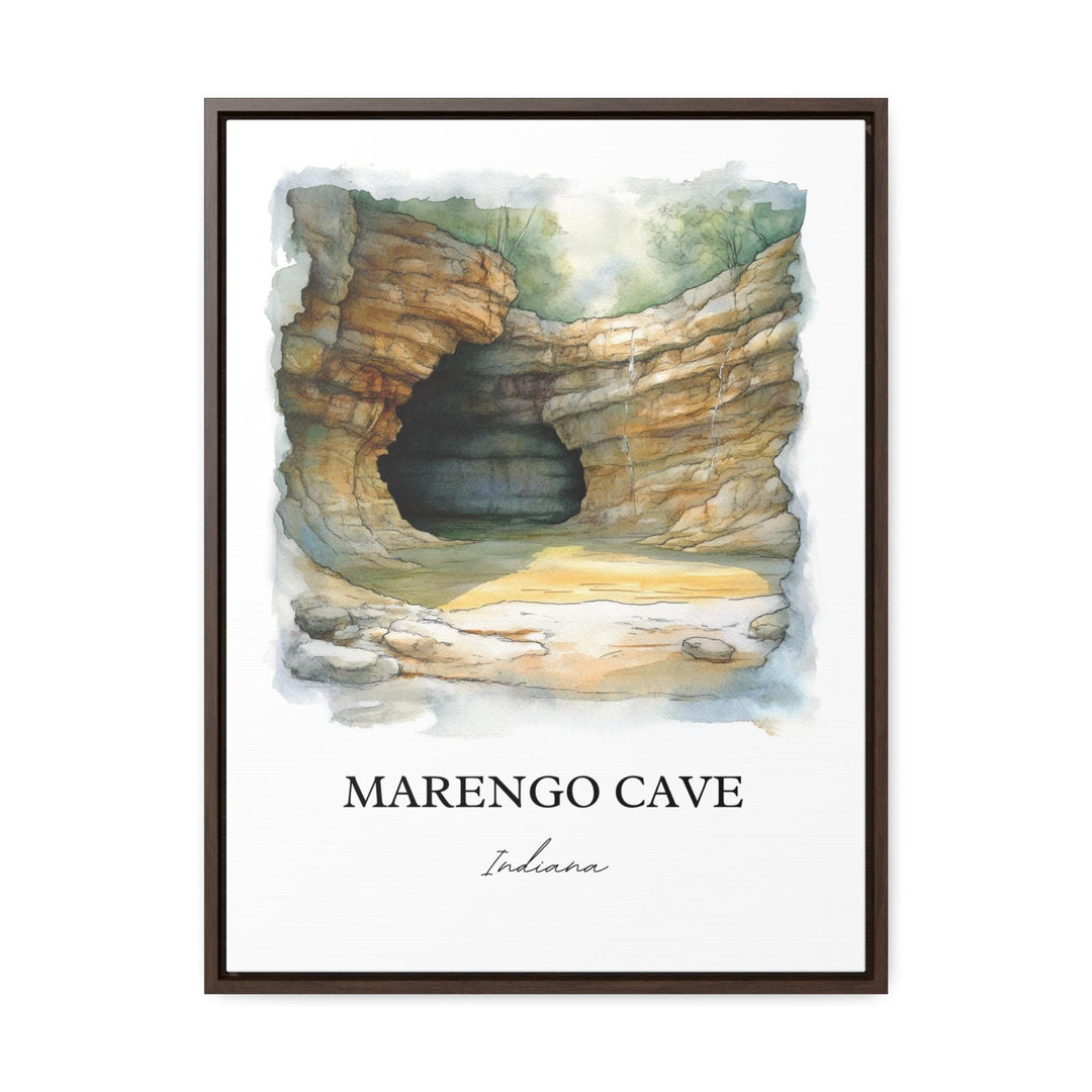 Marengo Cave Wall Art, Marengo Cave IN Print, Indiana Watercolor Art, Marengo Cave Gift, Travel Print, Travel Poster, Housewarming Gift