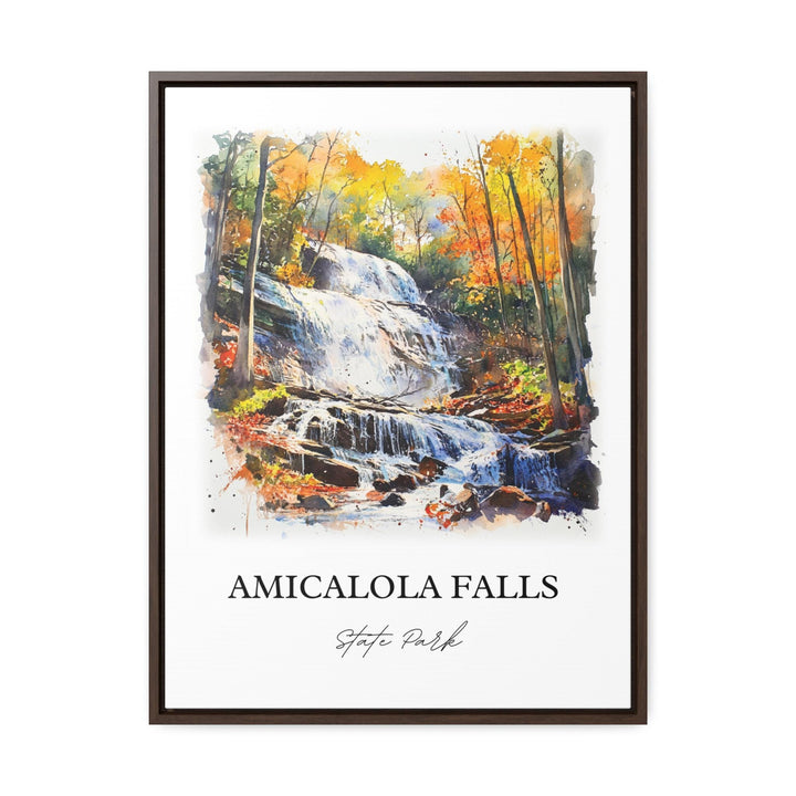 Amicalola Falls Wall Art, Dawson County Print, Georgia Watercolor Art, Amicalola Falls Gift, Travel Print, Travel Poster, Housewarming Gift
