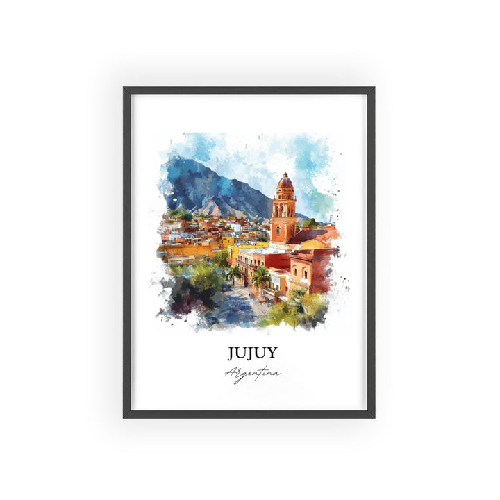 Jujuy Argentina Wall Art, Quebrada de Humahuaca Print, Argentina Watercolor Art, Jujuy Gift, Travel Print, Travel Poster, Housewarming Gift