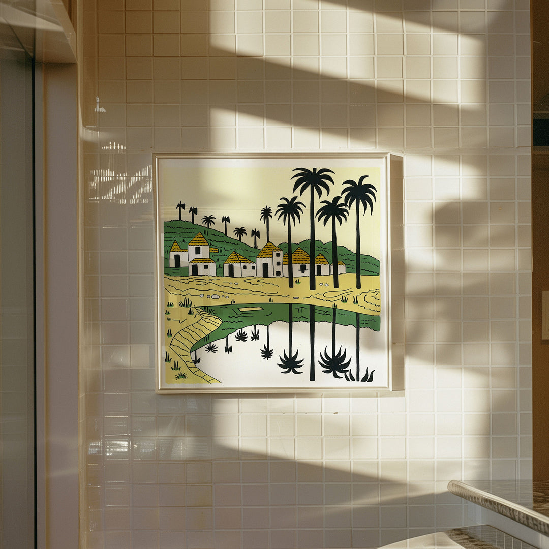 Angola Art, Angola Print, Unique Angola Art, Angola Africa Gift, Travel Poster, Housewarming Gift