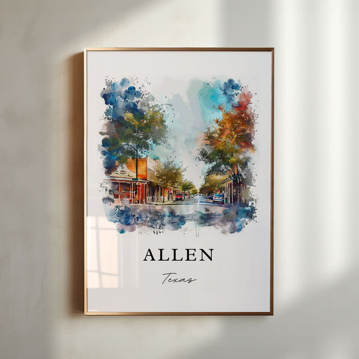 Allen Wall Art - Texas Print