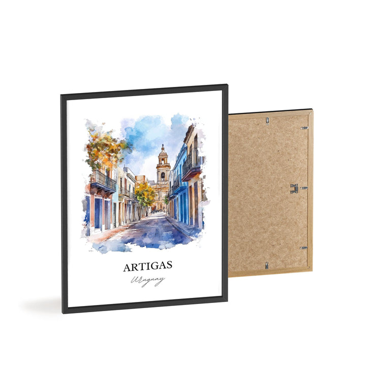 Artigas Uruguay Wall Art, Uruguay Print, Uruguay Watercolor Art, Artigas Gift, Travel Print, Travel Poster, Housewarming Gift