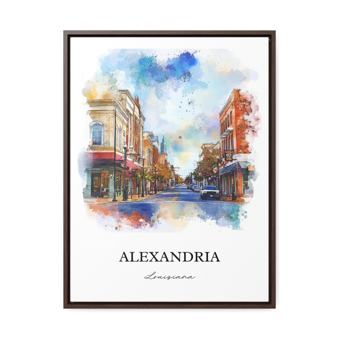 Alexandria Louisiana Art, Rapides Parish Print, Louisiana Watercolor, Alexandria LA Gift, Travel Print, Travel Poster, Housewarming Gift