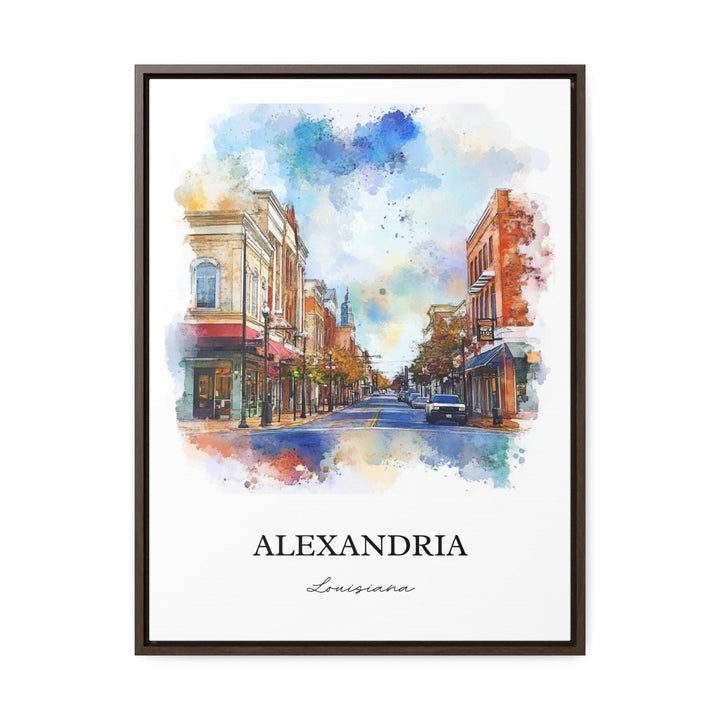 Alexandria Louisiana Art, Rapides Parish Print, Louisiana Watercolor, Alexandria LA Gift, Travel Print, Travel Poster, Housewarming Gift
