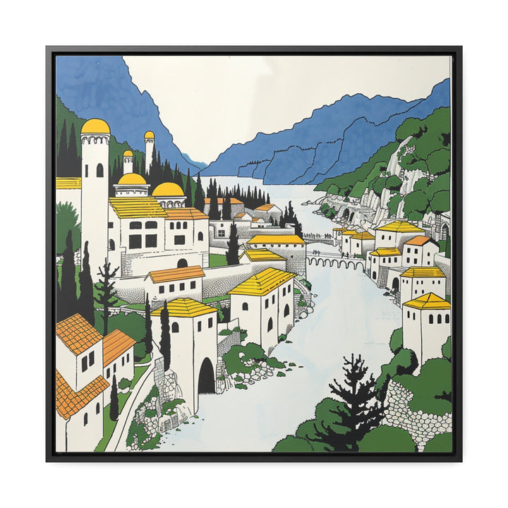 Bosnia and Herzegovina Art, Bosnia Print, Unique Bosnia Herzegovina Art, Bosnia Gift, Travel Poster, Housewarming Gift