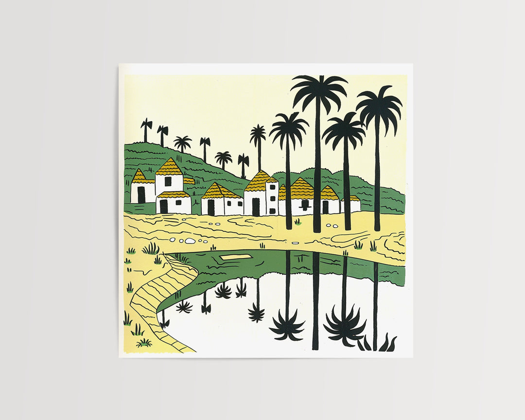 Angola Art, Angola Print, Unique Angola Art, Angola Africa Gift, Travel Poster, Housewarming Gift