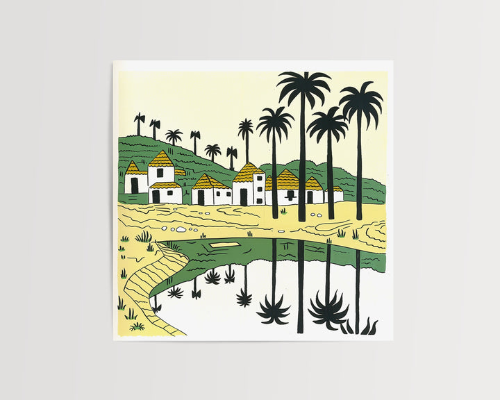 Angola Art, Angola Print, Unique Angola Art, Angola Africa Gift, Travel Poster, Housewarming Gift