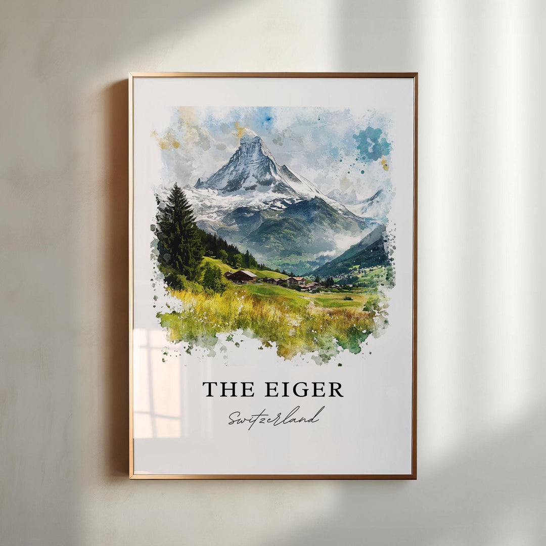 Eiger Wall Art - Bernese Alps Switzerland Print