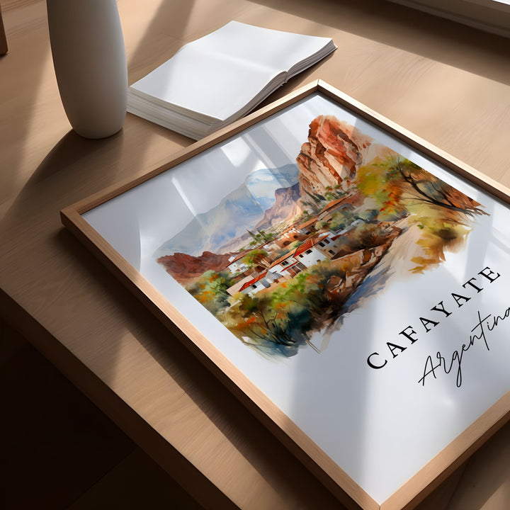Cafayate Argentina wall art - Argentina, Cafayate poster print, Cafayate Wedding gift, Birthday present, Custom Text, Perfect Gift