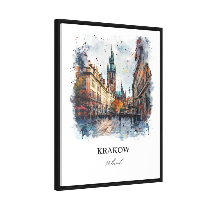Krakow Wall Art, Krakow Print, Krakow Poland Watercolor, Krakow Gift, Travel Print, Travel Poster, Housewarming Gift