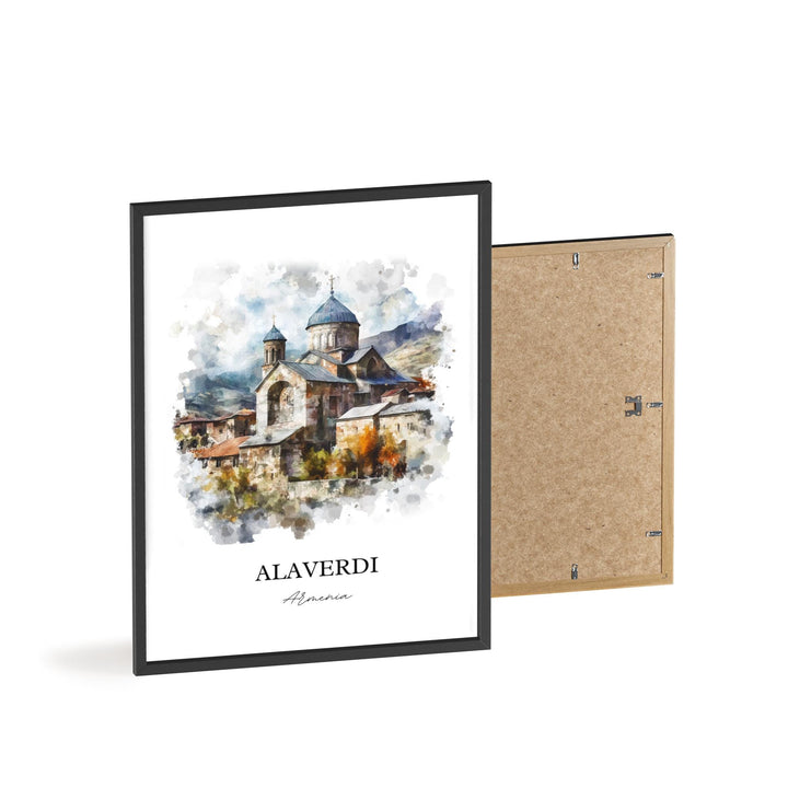 Alaverdi Wall Art, Armenia Print, Armenia Watercolor Art, Alaverdi Armenia Gift, Travel Print, Travel Poster, Housewarming Gift