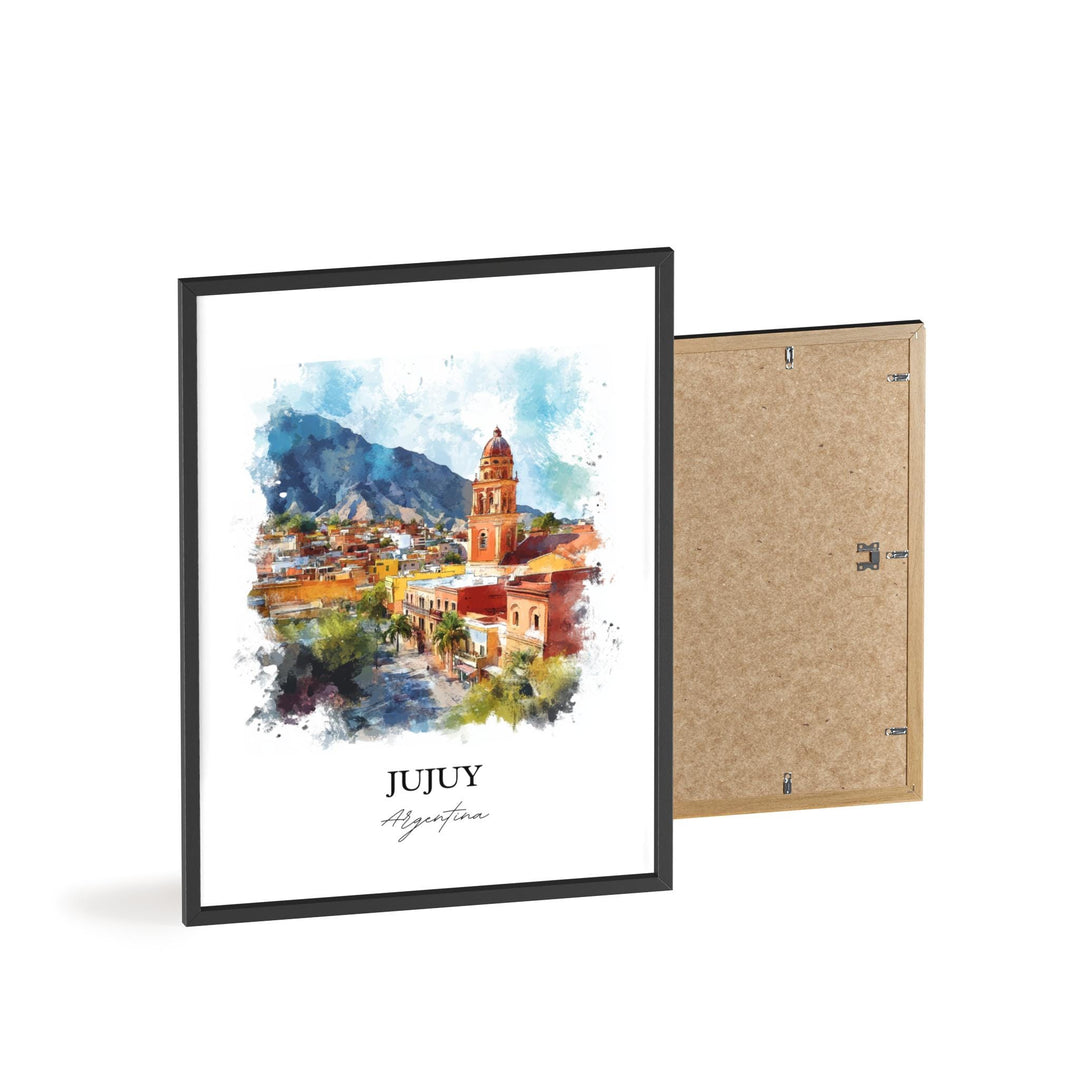 Jujuy Argentina Wall Art, Quebrada de Humahuaca Print, Argentina Watercolor Art, Jujuy Gift, Travel Print, Travel Poster, Housewarming Gift