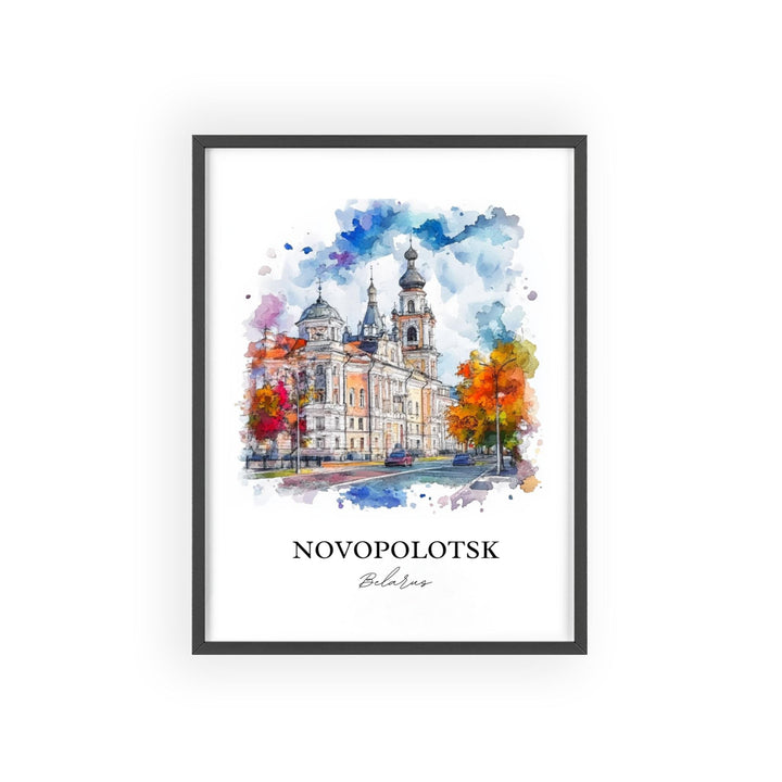 Novopolotsk Wall Art, Belarus Print, Belarus Watercolor Art, Novopolotsk Gift, Travel Print, Travel Poster, Housewarming Gift