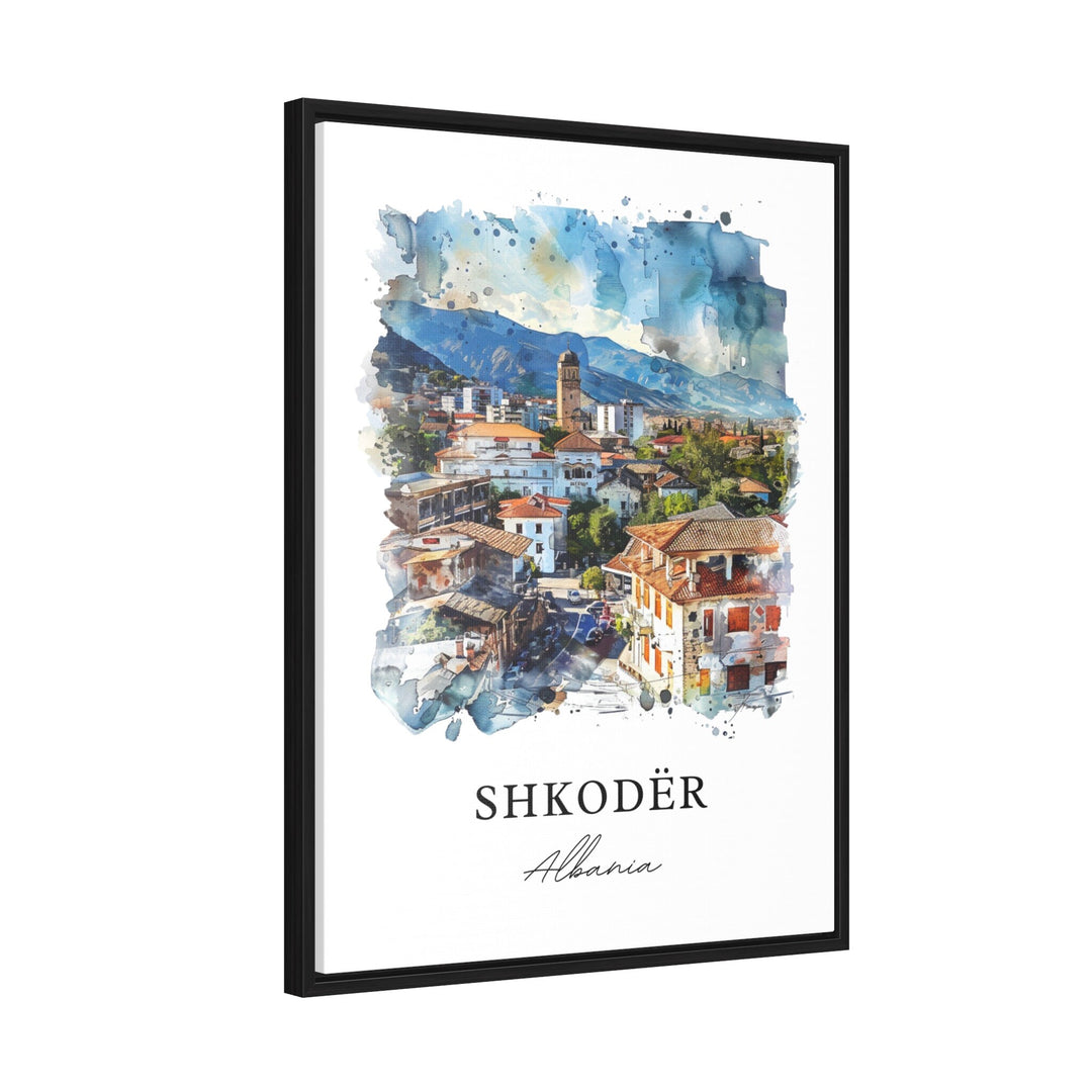 Shkodër Wall Art, Shkodër Albania Print, Shkodër Watercolor, Gegëria Albania Gift, Travel Poster, Housewarming Gift