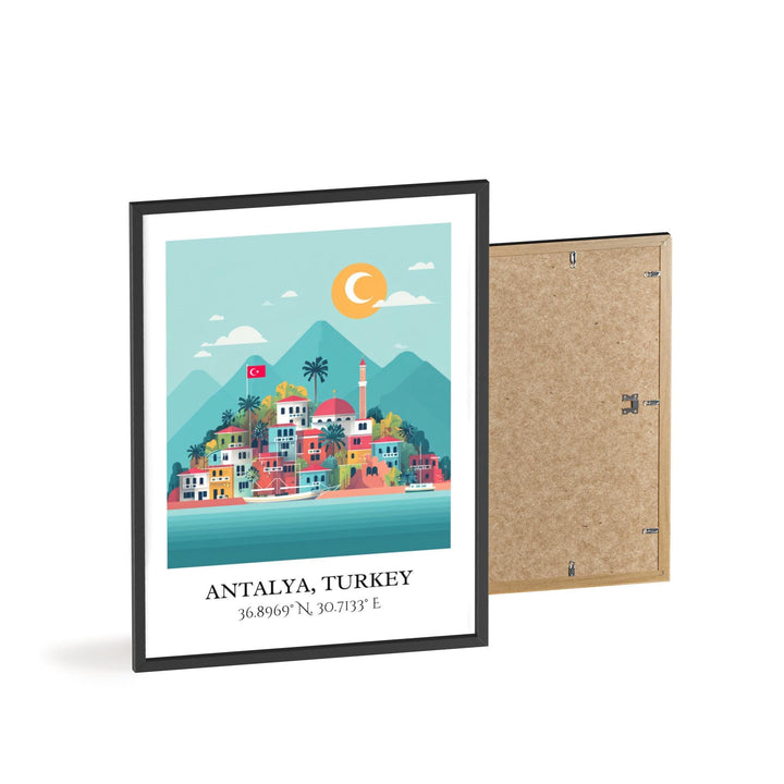 Antalya Wall Art, Antalya Travel Art, Antalya Home Decor, Antalya Turkey Gift, Turkey Travel Art, Antalya Turkey Print, Housewarming Gift