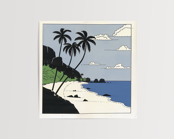 Modern Seychelles Art, Seychelles Print, Unique Seychelles Art, Seychelles Africa Gift, Travel Poster, Housewarming Gift