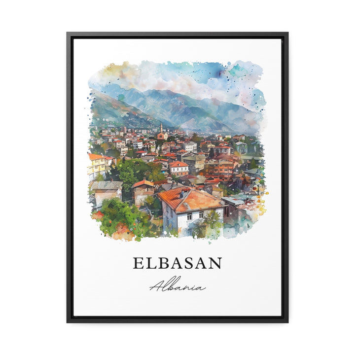 Elbasan Albania Wall Art, Elbasan Albania Print, Elbasan Watercolor, Elbasan Albania Gift, Travel Poster, Housewarming Gift