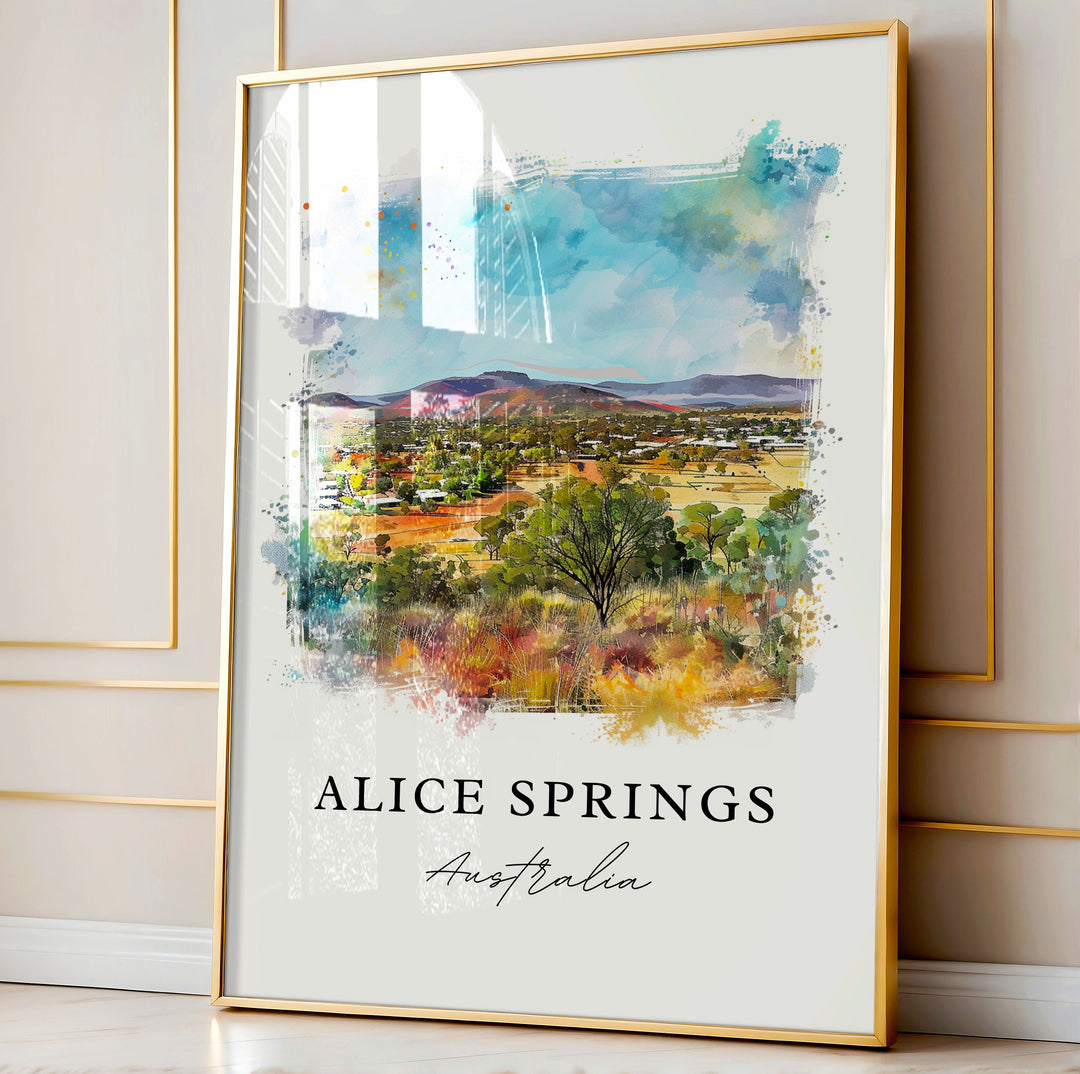 Alice Springs Wall Art - Australia Print