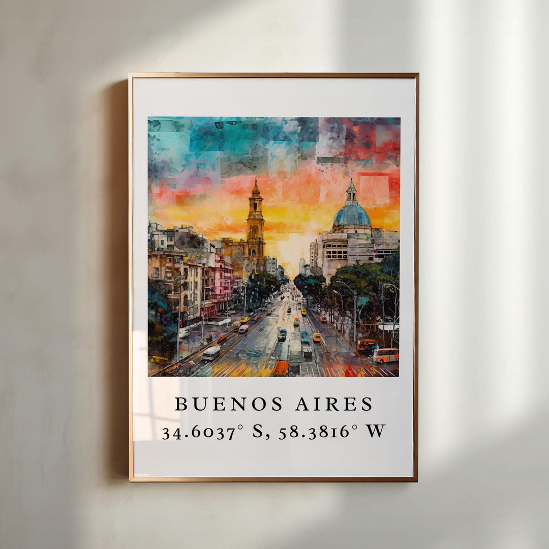 Buenos Aires Modern Wall Art - Argentina Print