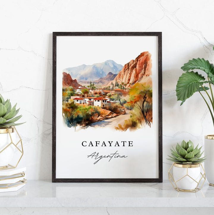 Cafayate Argentina wall art - Argentina, Cafayate poster print, Cafayate Wedding gift, Birthday present, Custom Text, Perfect Gift