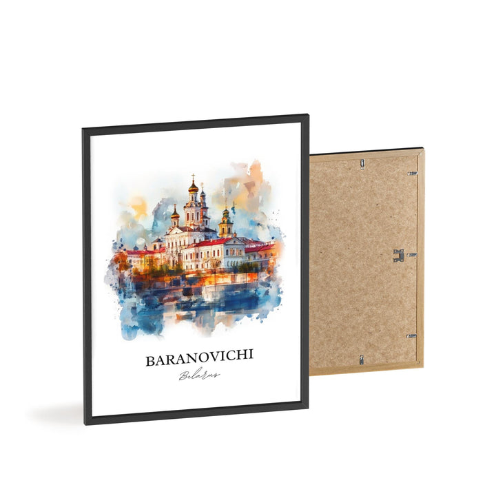 Baranovichi Wall Art, Belarus Print, Belarus Watercolor Art, Baranovichi Gift, Travel Print, Travel Poster, Housewarming Gift