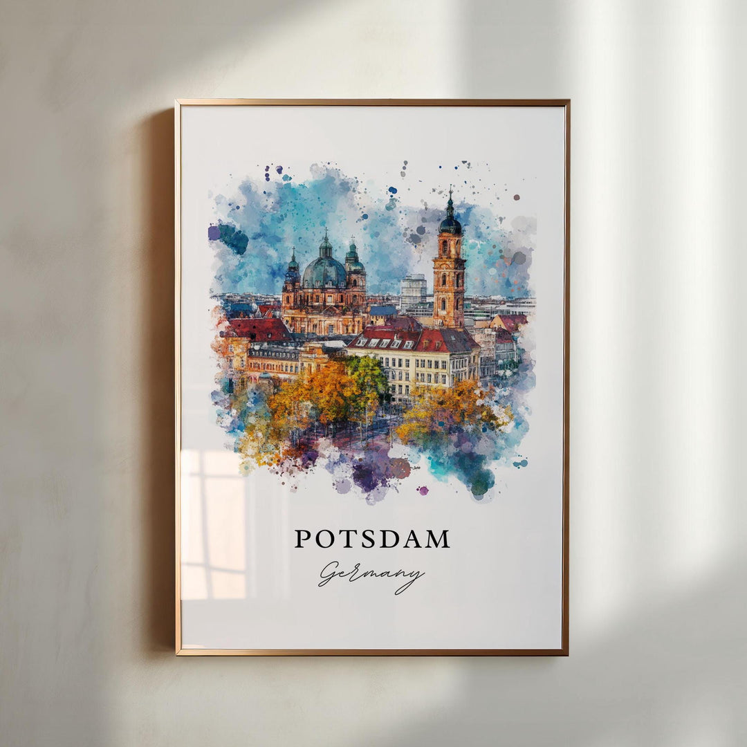 Potsdam Germany Wall Art, Potsdam Print, Potsdam Watercolor Art, Berlin Germany Gift, Travel Poster, Housewarming Gift