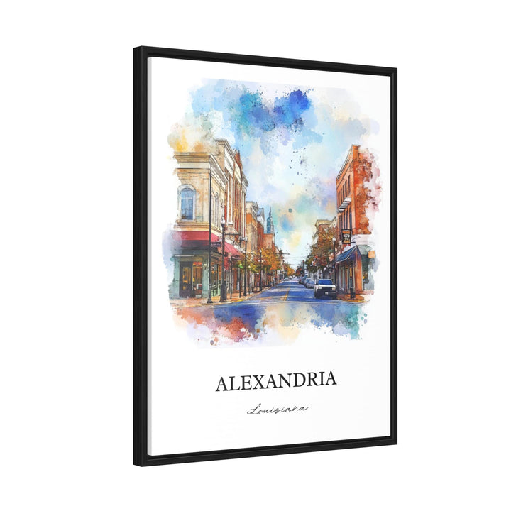 Alexandria Louisiana Art, Rapides Parish Print, Louisiana Watercolor, Alexandria LA Gift, Travel Print, Travel Poster, Housewarming Gift