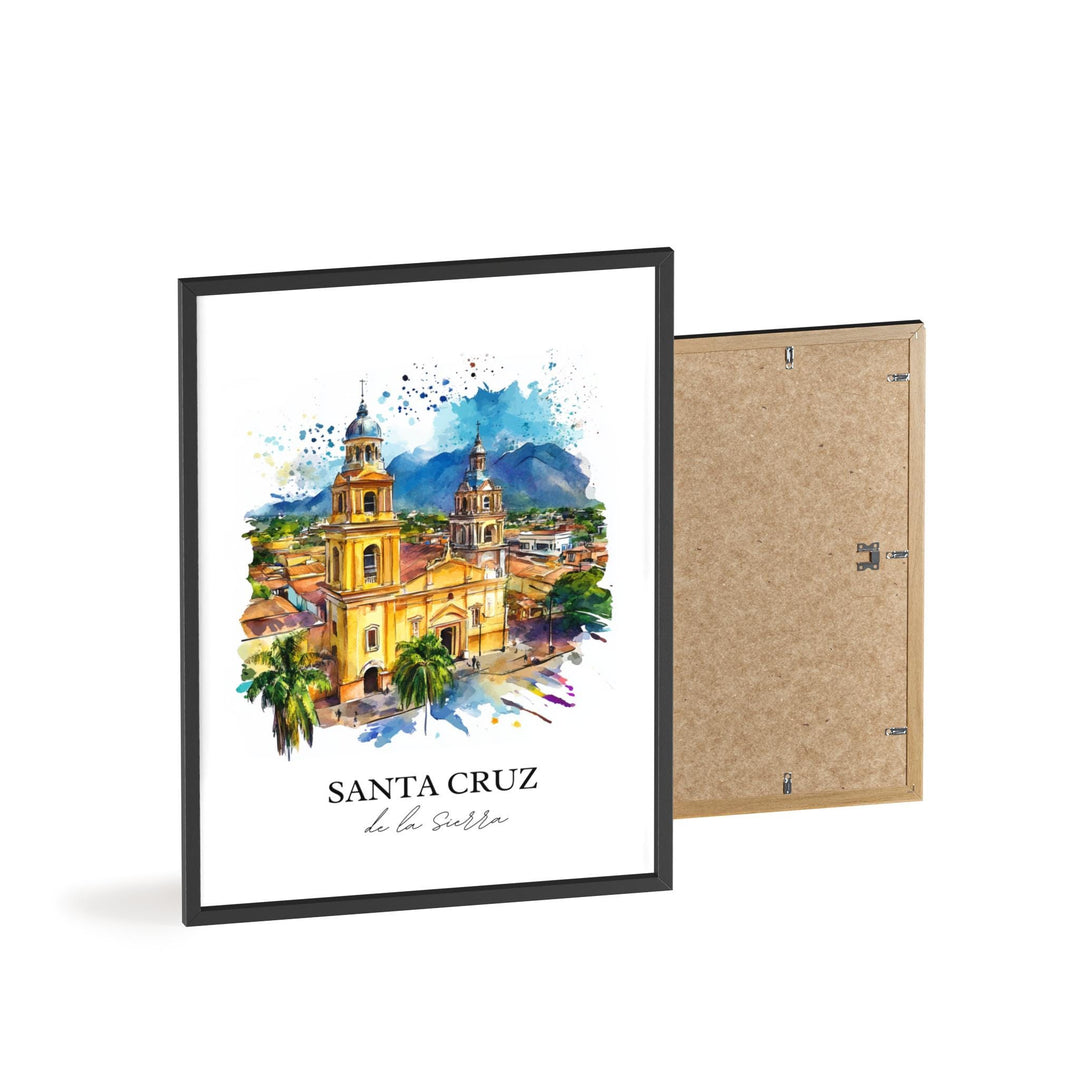 Santa Cruz de la Sierra Art, Bolivia Print, Bolivia Artwork, Santa Cruz de la Sierra Gift, Travel Print, Travel Poster, Housewarming Gift