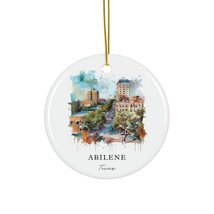 Abilene Texas Ornament: Unique Abilene Souvenir, Abilene Xmas Decor, and Authentic Abilene TX Gift