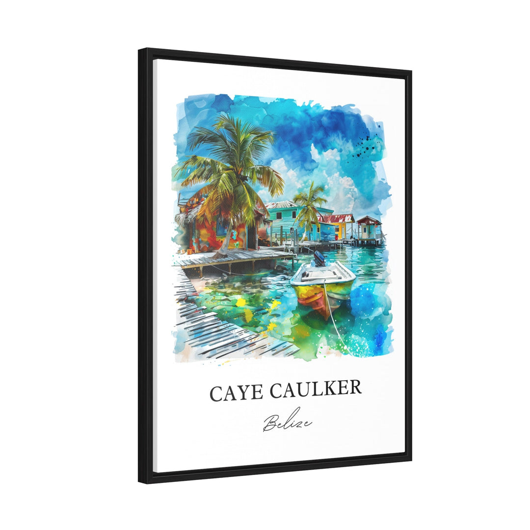 Caye Caulker Belize Art, Caye Caulker Print, Caye Caulker, Caulker Belize Gift, Travel Poster, Housewarming Gift