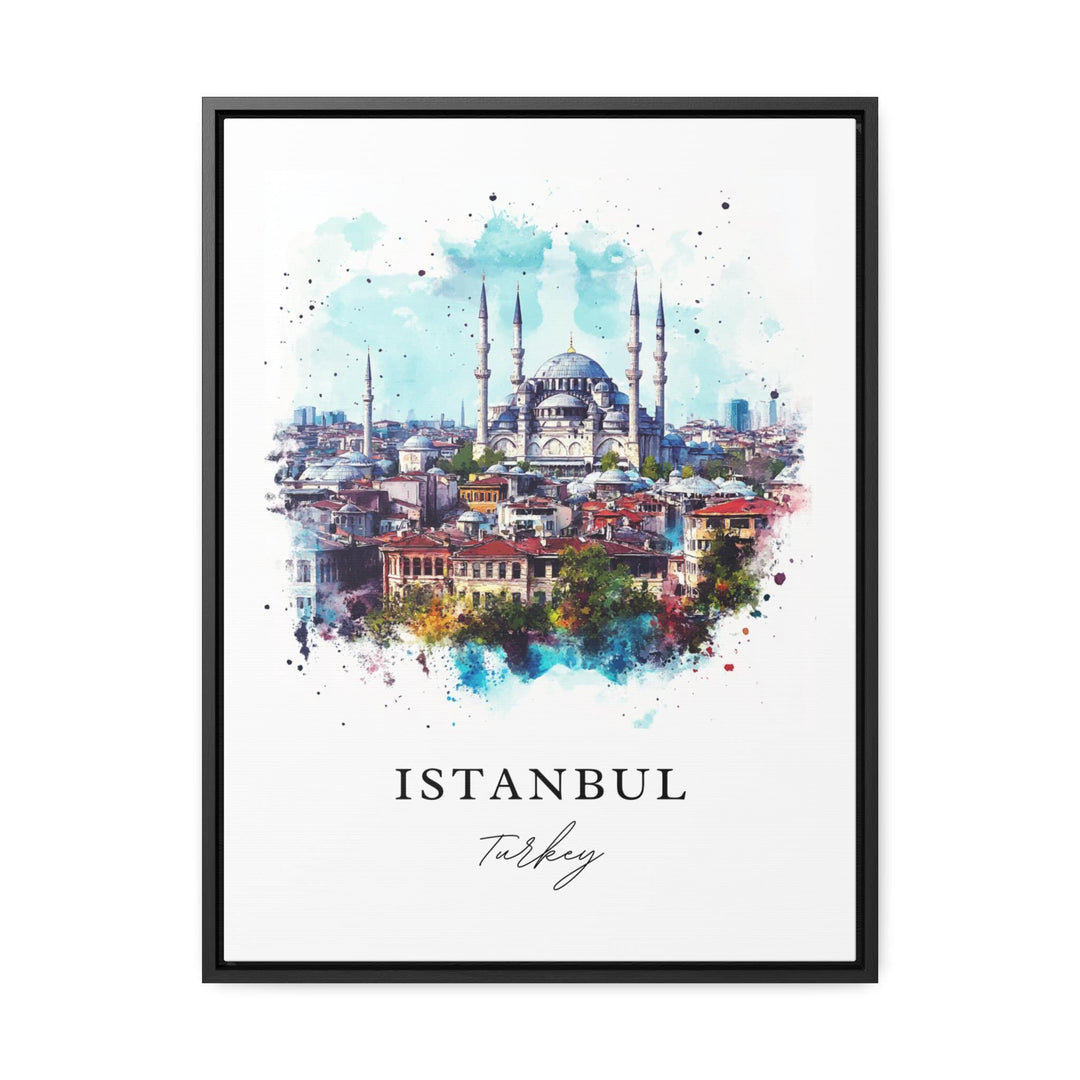 Istanbul Wall Art, Istanbul Print, Turkey Watercolor Art, Hagia Sophia Gift, Istanbul Travel Poster, Housewarming Gift