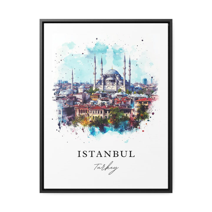 Istanbul Wall Art, Istanbul Print, Turkey Watercolor Art, Hagia Sophia Gift, Istanbul Travel Poster, Housewarming Gift