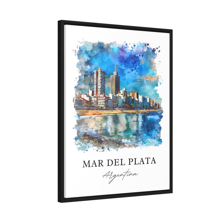 Mar del Plata Art, Mar del Plata Argentina Print, Punta Mogotes Watercolor, Argentina Gift, Travel Poster, Housewarming Gift