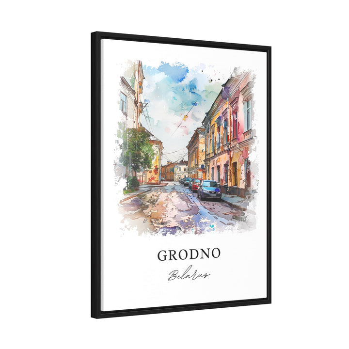 Grodno Belarus Wall Art, Grodno Print, Grodno Watercolor, Grodno Belarus Gift, Travel Poster, Housewarming Gift