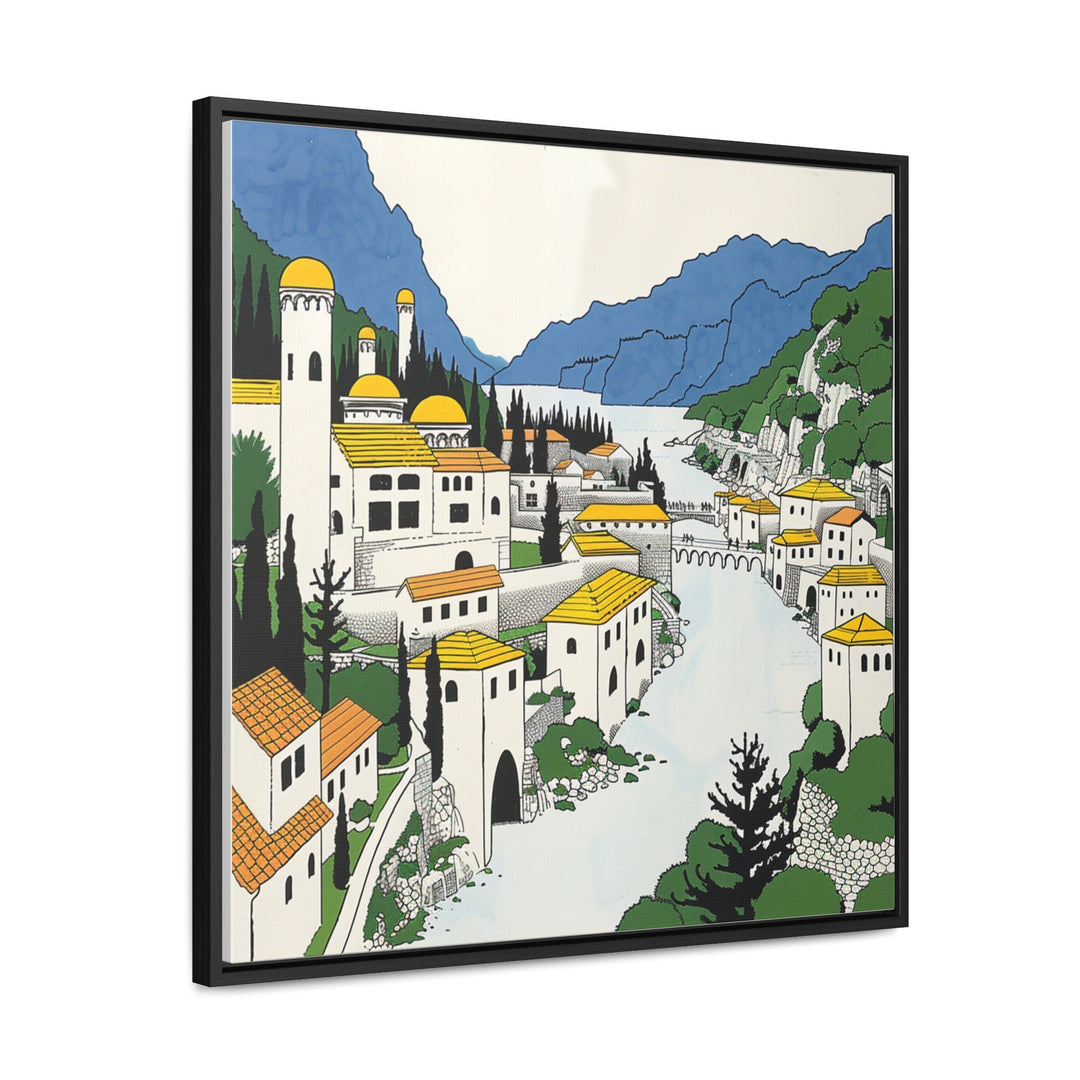 Bosnia and Herzegovina Art, Bosnia Print, Unique Bosnia Herzegovina Art, Bosnia Gift, Travel Poster, Housewarming Gift